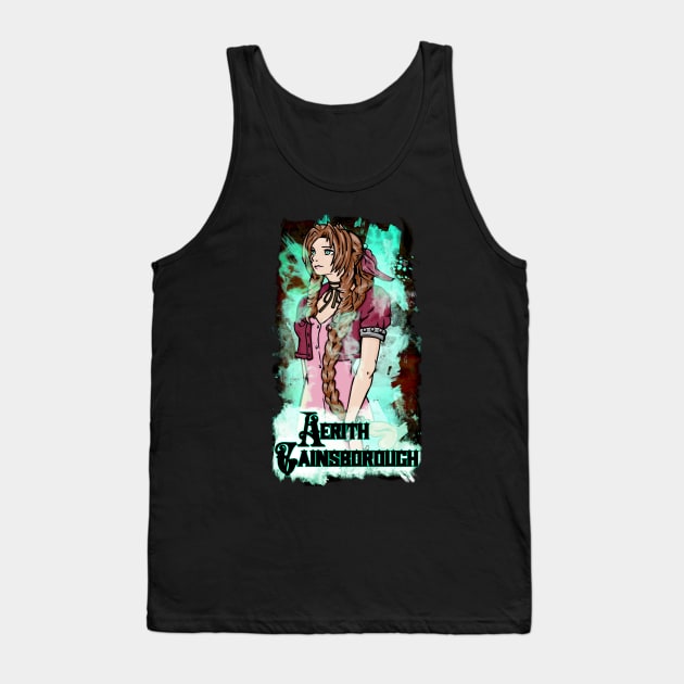 Aerith Tank Top by Beanzomatic